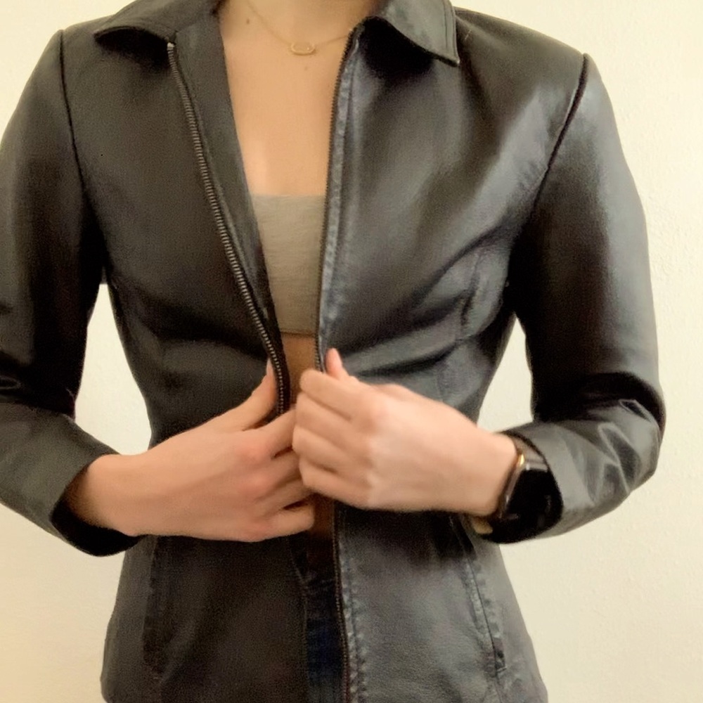 Thrifted Leather Jacket